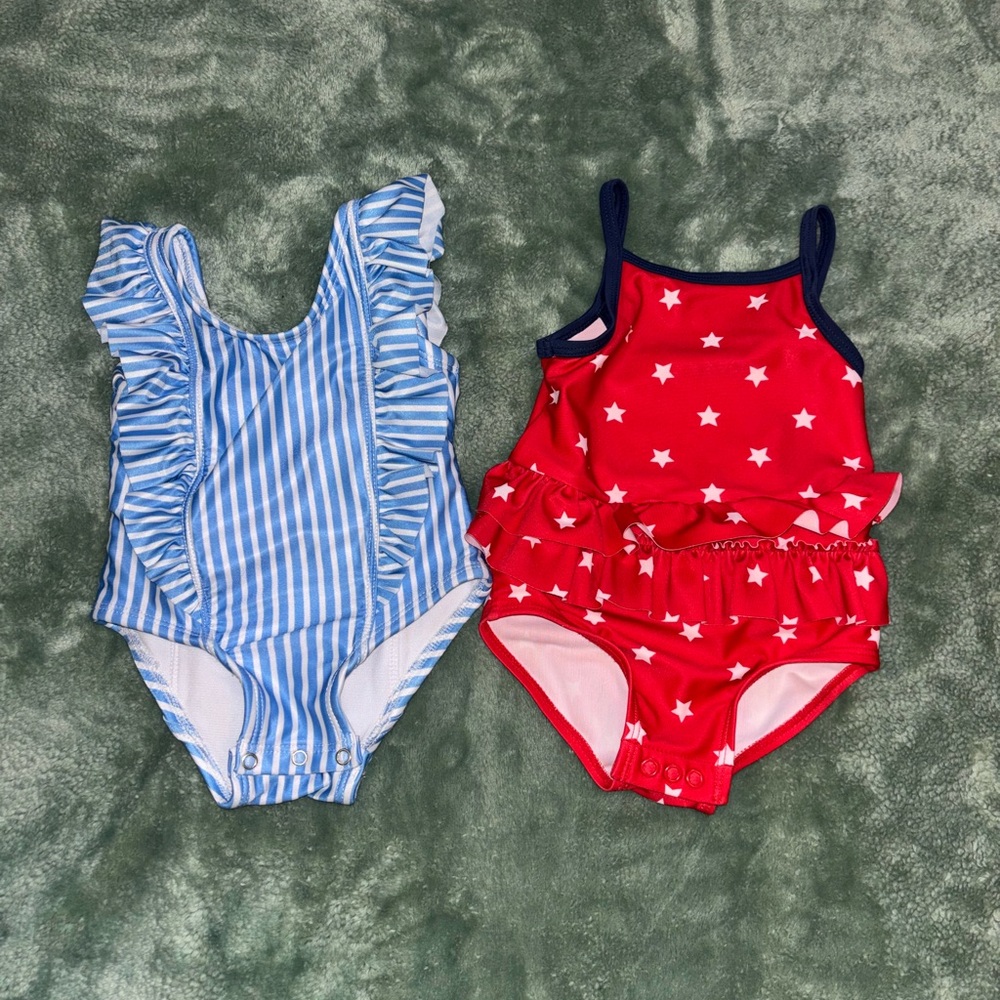 2 baby girl swimsuits